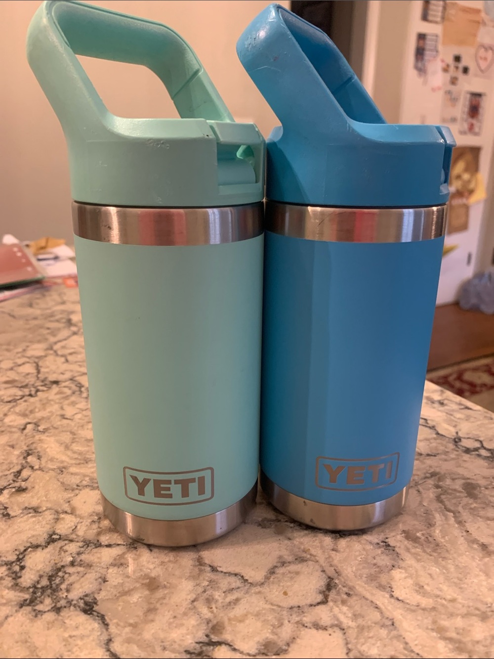 Yeti Kids Rambler Bottle Set in Aqua and Bright Blue
